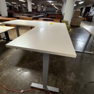 Steelcase Electric L-Shaped Desk