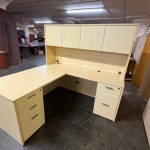 L-Shaped desk with Hutch
