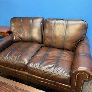 2-seat leather sofa.