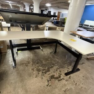 Steelcase Electric L-Shaped Desk